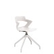 Крісло ZENITH plast white PL68W-4S Nowy Styl