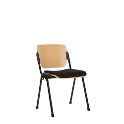 Стілець ERA wood plus combi black link Nowy Styl
