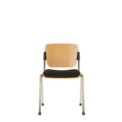 Стілець ERA wood plus combi chrome Nowy Styl