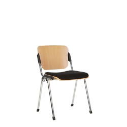 Стілець ERA wood plus combi chrome link Nowy Styl