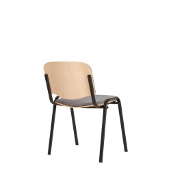 Стілець ISO wood plus black Nowy Styl
