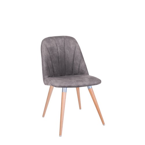 Стілець MILANA WOOD alu (BOX-2) LN Nowy Styl