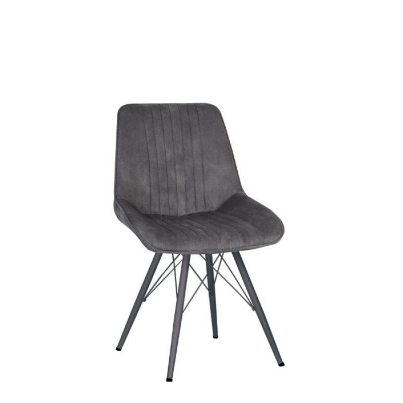 Стілець NICOLE 4LX antr (BOX-1) LN Nowy Styl