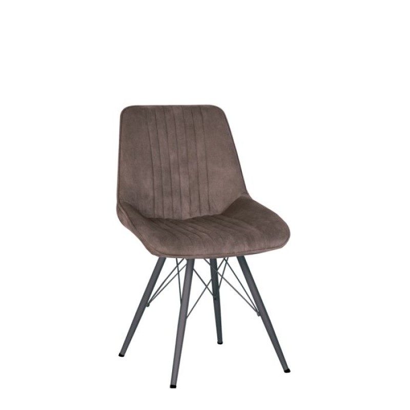 Стілець NICOLE 4LX antr (BOX-2) LN Nowy Styl