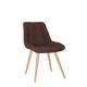 Стілець NICOLE WOOD alu (BOX-2) SQR Nowy Styl