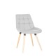 Стілець NICOLE WOOD antr (BOX-2) SQR Nowy Styl