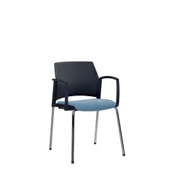 Стілець REWIND arm plast plus combi black 4L (BOX-1) Nowy Styl
