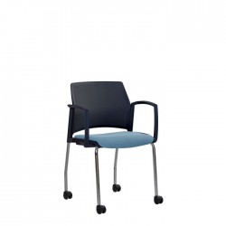 Стілець REWIND arm plast plus combi black RMH (BOX-2) Nowy Styl