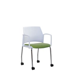 Стілець REWIND arm plast plus combi white RMH (BOX-1) Nowy Styl