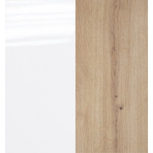 Глянець Білий/Дуб Артізан 