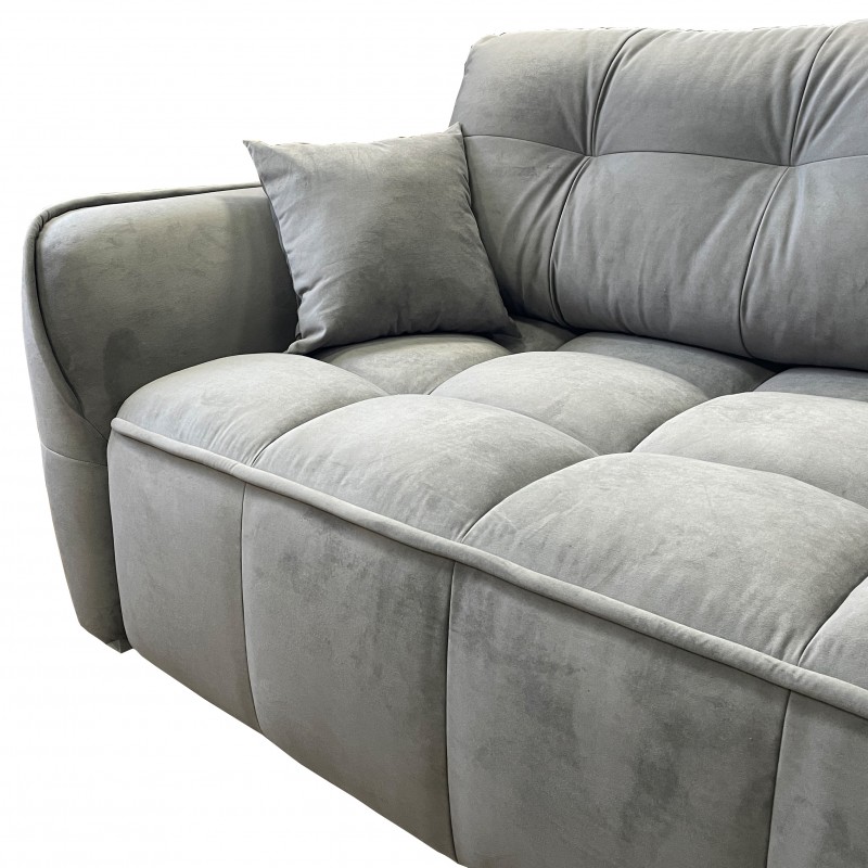 Диван "Конті" ULTRA GREY (суцільне сидіння) СТІМ