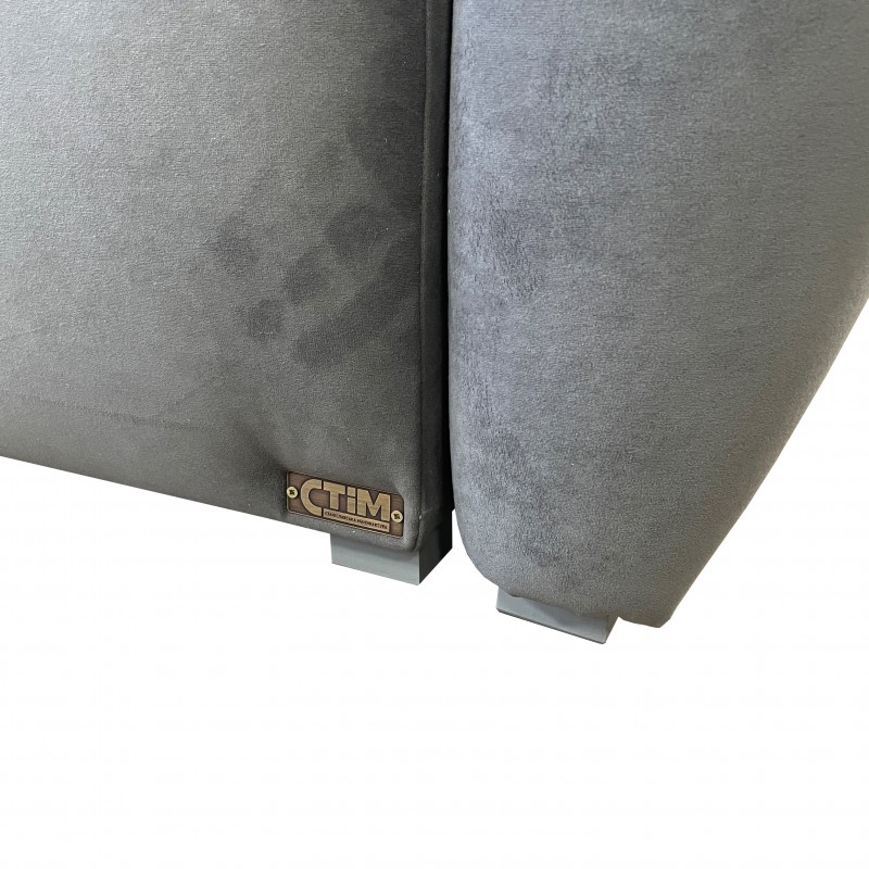 Диван "Конті" ULTRA GREY (суцільне сидіння) СТІМ