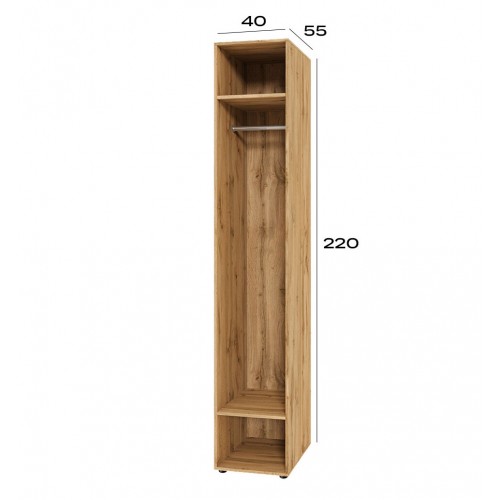 Корпус модуль 1 (h-2200*400) Спейс на 1 фасад Світ Меблів