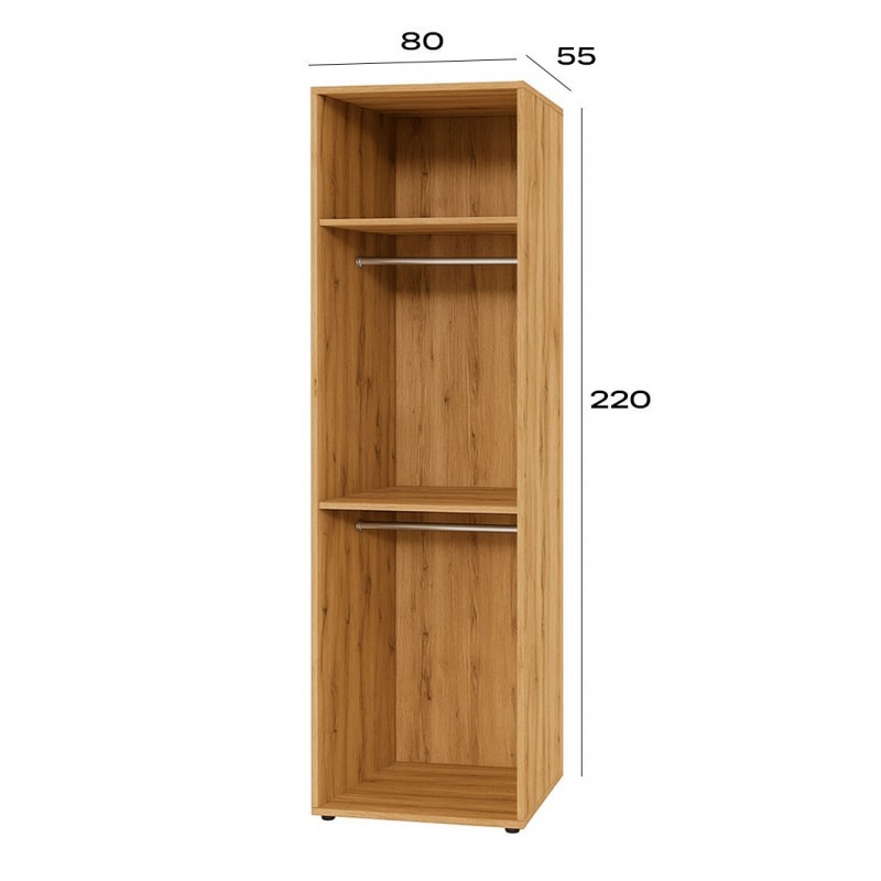 Корпус модуль 2 (h-2200*800) Спейс на 2 фасади Світ Меблів