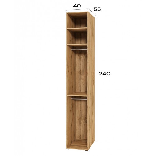 Корпус модуль 2 (h-2400*400) Спейс Світ Меблів