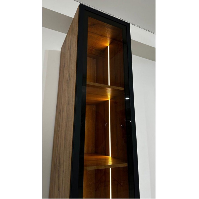 Вітрина Світ Меблів Спейс з підсвіткою 40 см, висота 220 см