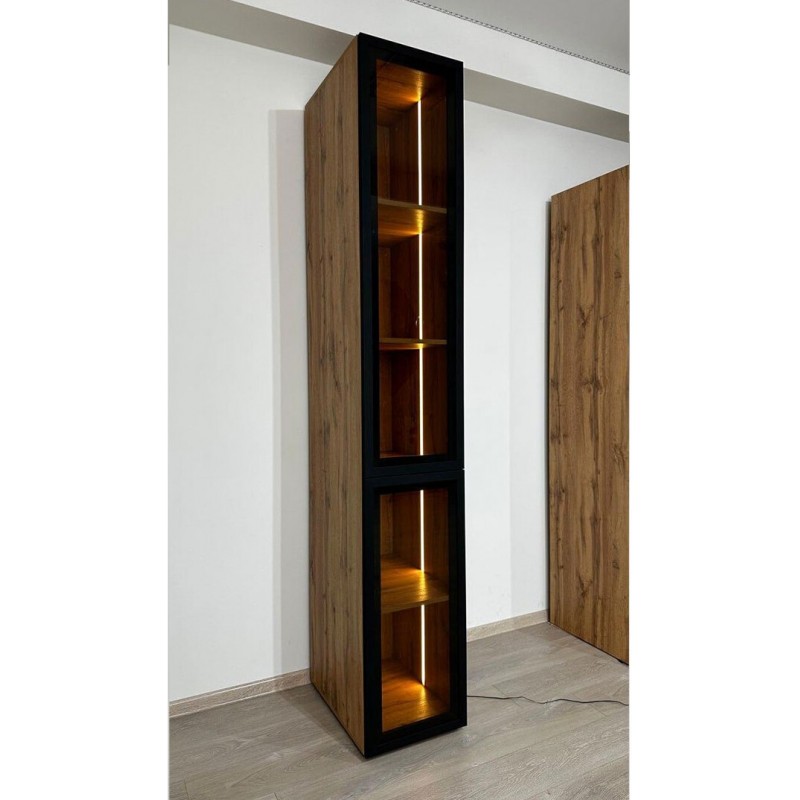 Вітрина Світ Меблів Спейс з підсвіткою 40 см, висота 240 см