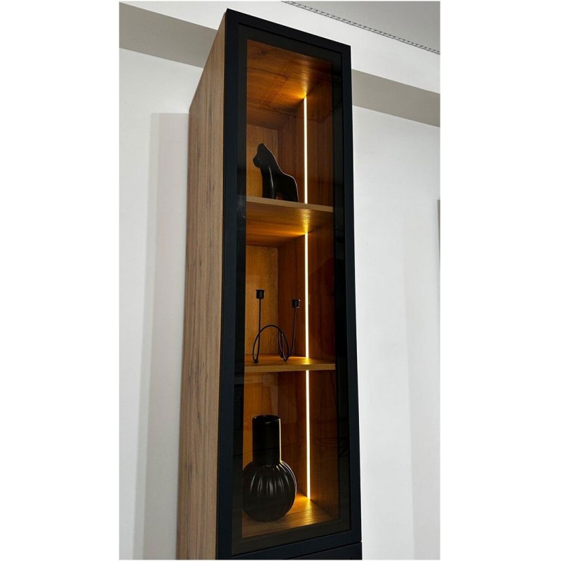 Вітрина Світ Меблів Спейс з підсвіткою 40 см, висота 240 см