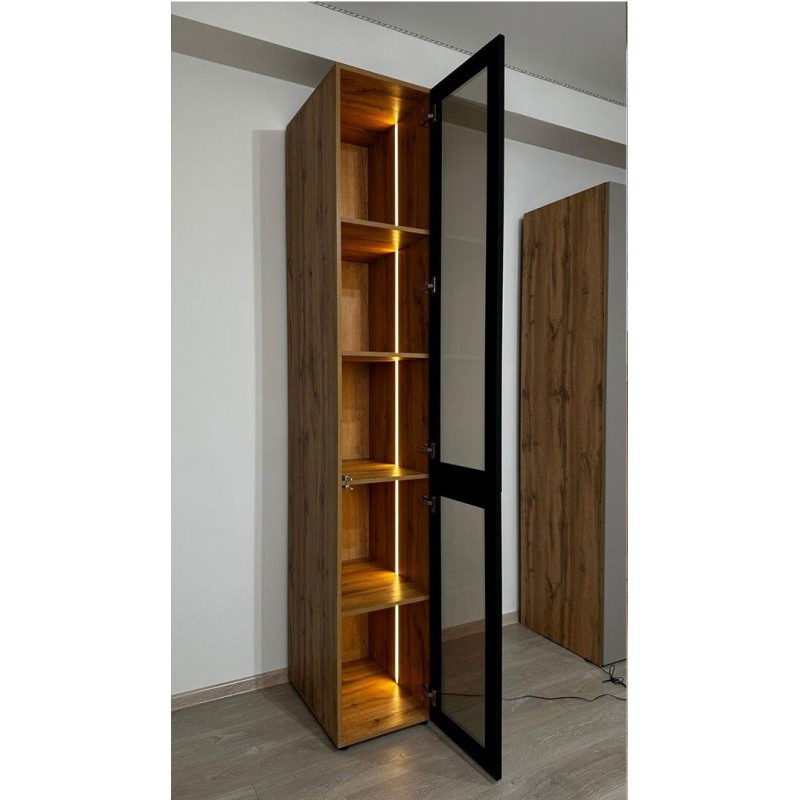 Вітрина Світ Меблів Спейс з підсвіткою 40 см, висота 240 см