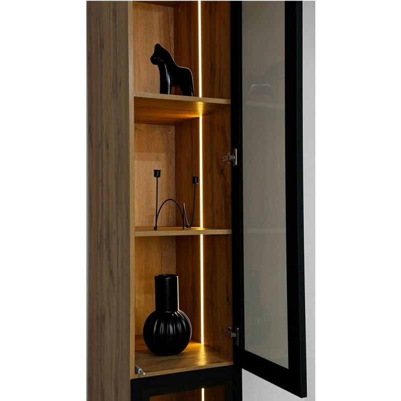 Вітрина Світ Меблів Спейс з підсвіткою 40 см, висота 240 см