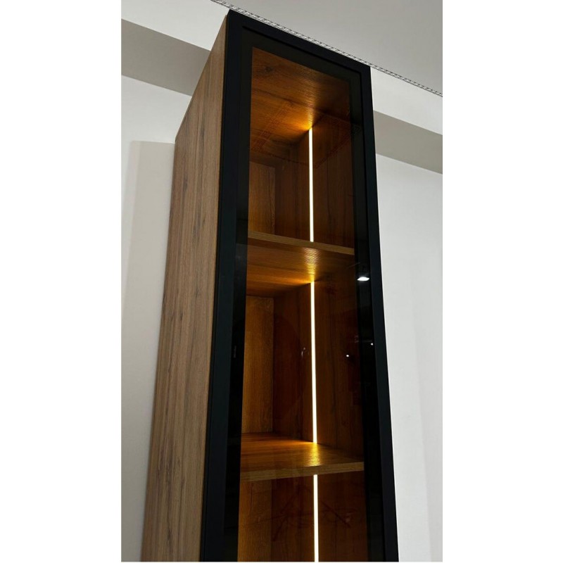 Вітрина Світ Меблів Спейс з підсвіткою 40 см, висота 240 см