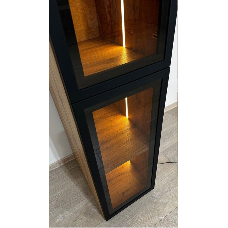 Вітрина Світ Меблів Спейс з підсвіткою 40 см, висота 240 см