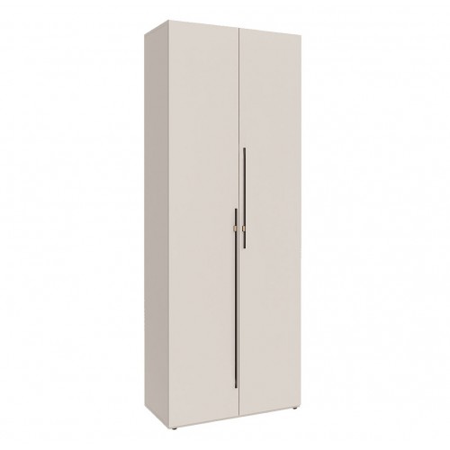 Шафа Світ Меблів Спейс дводверна зі штангою та полицями 80х220х57 см, кашемір