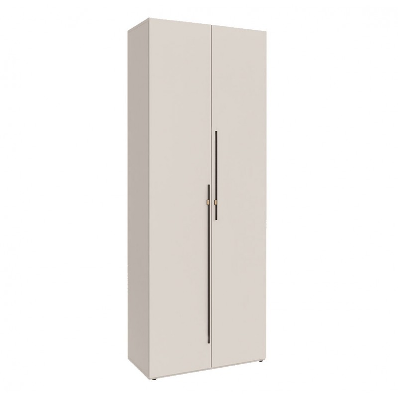 Шафа Світ Меблів Спейс дводверна зі штангою та полицями 80х220х57 см, кашемір