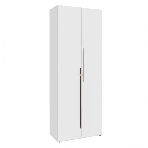 Шафа Світ Меблів Спейс дводверна зі штангою та полицями 80х220х57 см, німфея альба