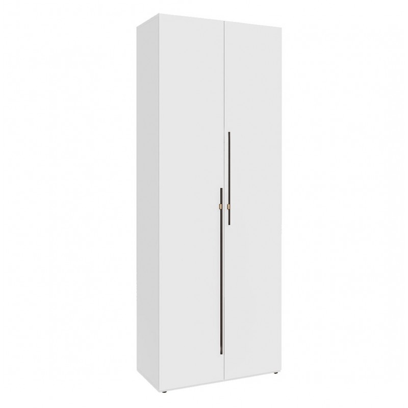 Шафа Світ Меблів Спейс дводверна зі штангою та полицями 80х220х57 см, німфея альба