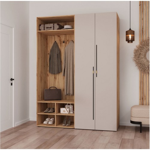 Передпокій Світ Меблів Спейс 160 см, дуб аппалачі / кашемір