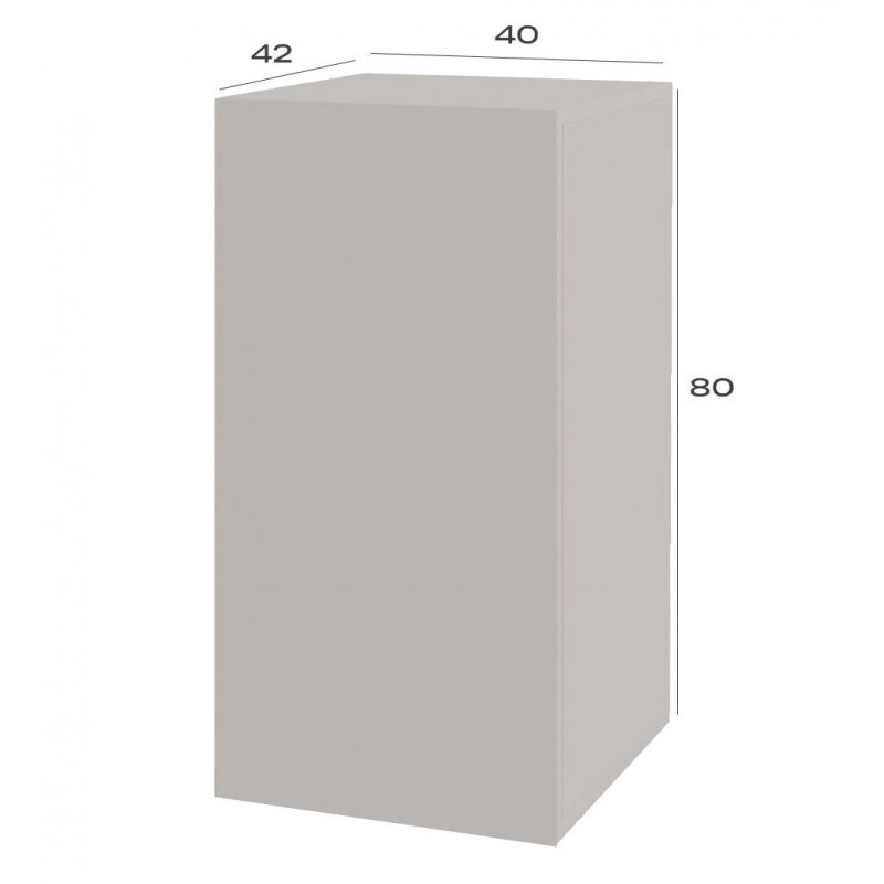 Комод Світ Меблів Спейс однодверний з полицями 40 см, кашемір