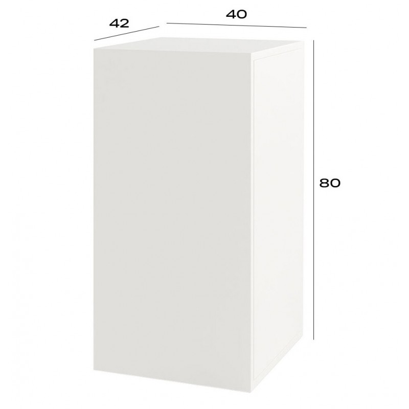 Комод Світ Меблів Спейс однодверний з полицями 40 см, німфея альба