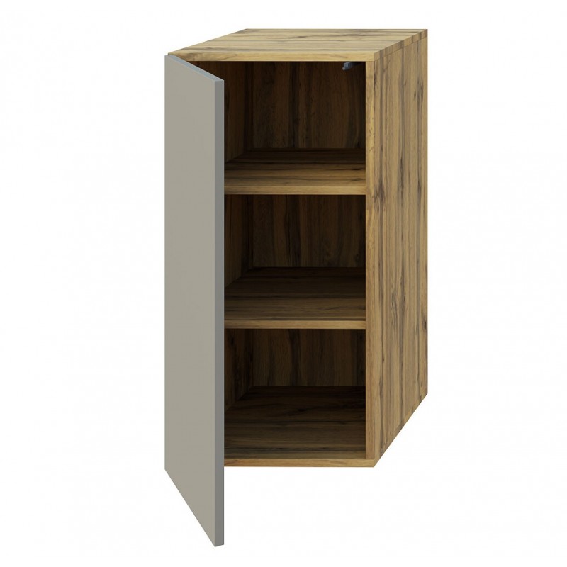 Комод Світ Меблів Спейс однодверний з полицями 40 см, дуб аппалачі / кашемір