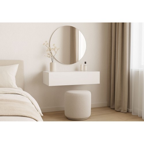 Туалетний столик Світ Меблів Спейс 1 шухляда 80 см, німфея альба