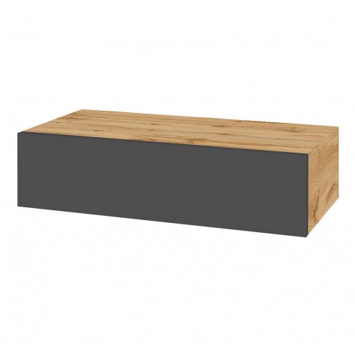 Туалетний столик Світ Меблів Спейс 1 шухляда 80 см, дуб аппалачі / графіт