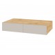Стіл письмовий підвісний Світ Меблів Спейс 100 см, дуб аппалачі / кашемір