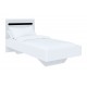 Ліжко Світ Меблів Бянко (без каркаса) 90х200 см, Біле з чорною вставкою