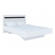 Ліжко Світ Меблів Бянко (без вкладу) 140х200 см, Біле з чорною вставкою