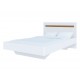 Ліжко Світ Меблів Бянко (без вкладу) 140х200 см, Біле з вставкою дуб аппалачі