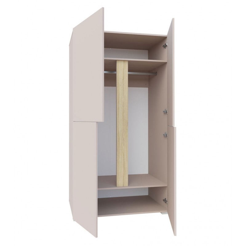 Шафа Світ Меблів Маріо 4-дверна 100 см, Кашемір