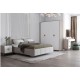 Ліжко Світ Меблів Фуріоза 160х200 см (без вкладу), Глиняний сірий, лак / тк. Bellini 05