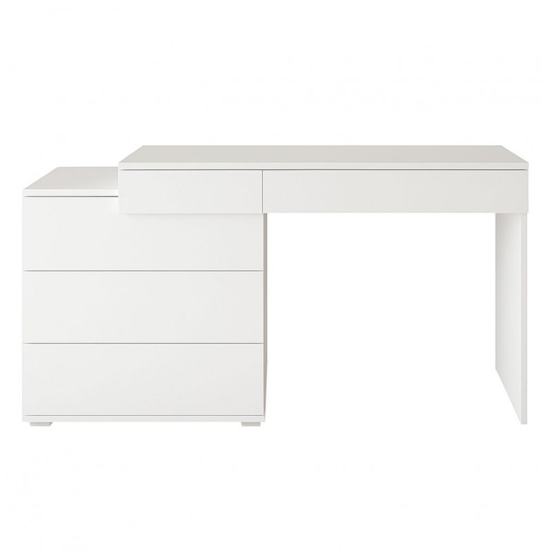 Туалетний столик Світ Меблів Мая з шухлядами та підйомним дзеркалом 117,4 см, Німфеа альба