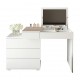 Туалетний столик Світ Меблів Мая з шухлядами та підйомним дзеркалом 117,4 см, Німфеа альба