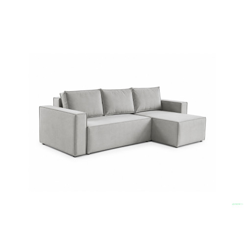 М'який куточок Рекам 263х160 см, сірий (Delano 705) Віка