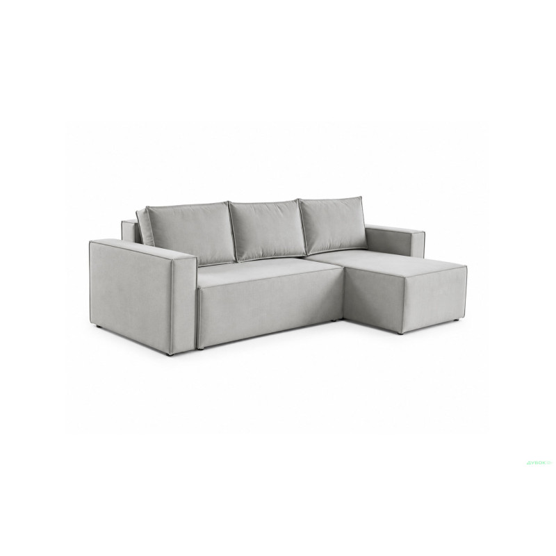 М'який куточок Рекам 263х160 см, сірий (Delano 705) Віка
