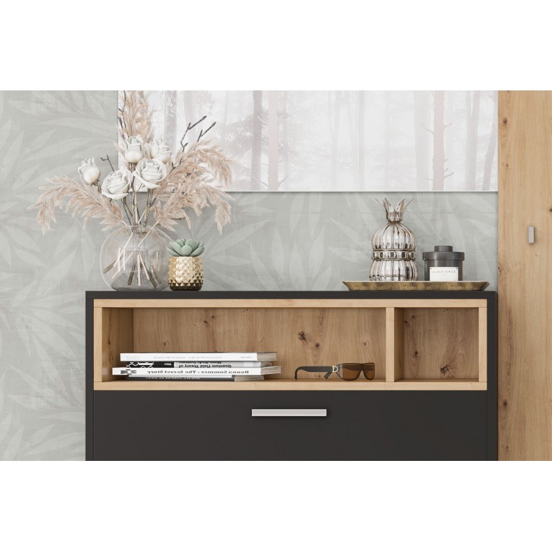 Передпокій Хайді Дуб артизан / Антрацит Світ Меблів