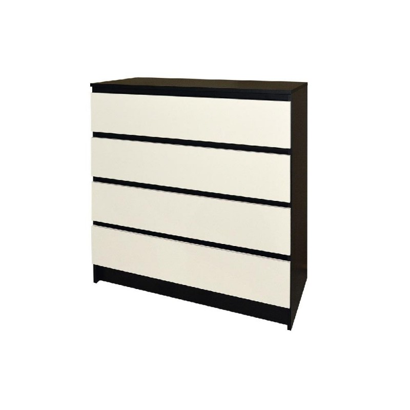 Комод 1 (чорний/білий) Світ Меблів