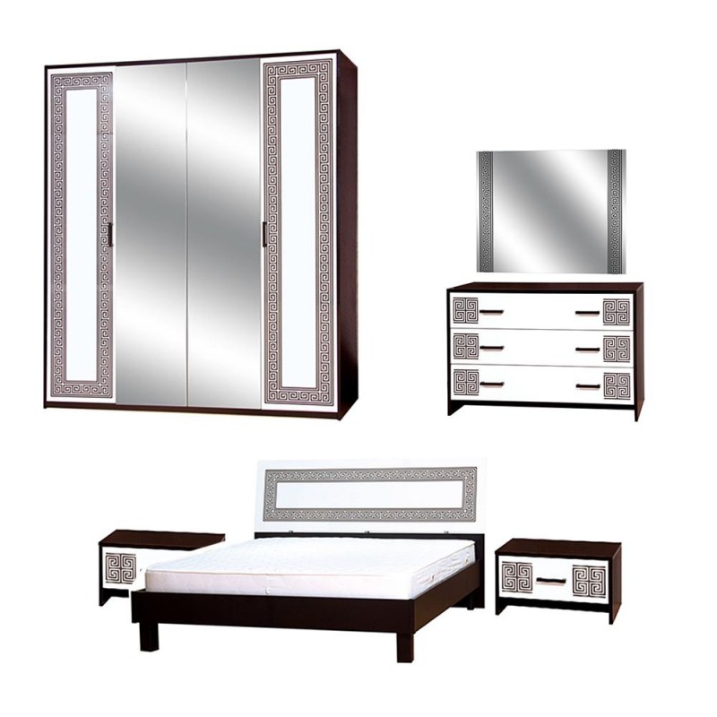 Спальня 4ДЗ (б/матраца та каркаса) БАСЯ НОВА Світ Меблів