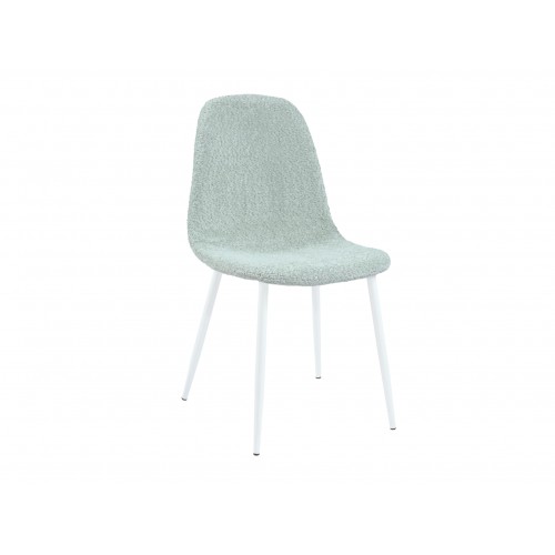 Стілець N-160 м'ятний букле + білий 
Vetro Mebel